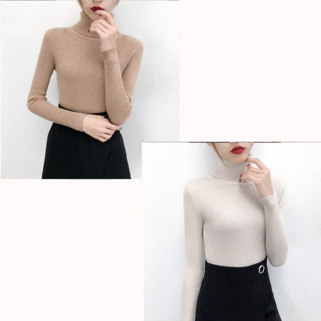 Knitted turtleneck Top