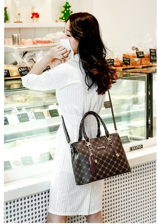 Faux leather Shoulder Handbag