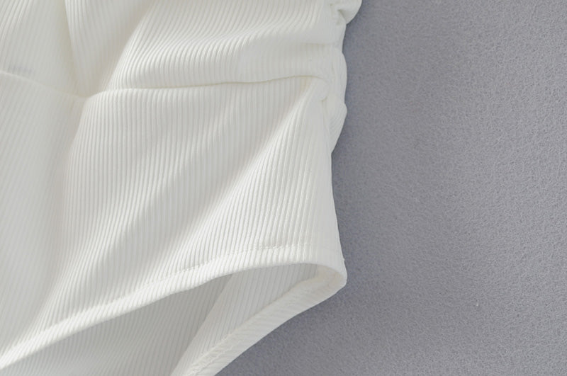 Long Sleeve Backless Wrap Bodysuit