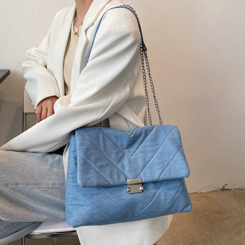 PU Leather Shoulder Handbag